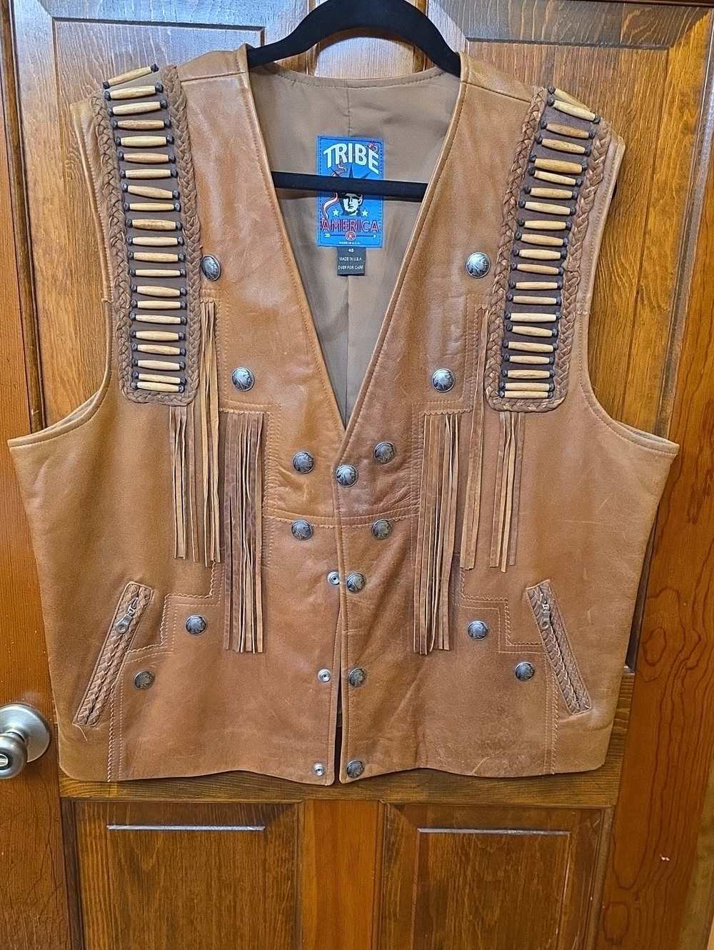 Tribe America Men’s Warrior Vest Indian/Western